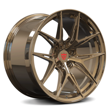 Custom Concave Rims for any vehicle-RVRN Forged Monoblock Lightweight Performance Wheels Series RV-MH051 in Bronze Color